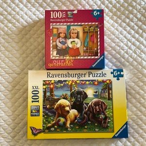 Set of 100 piece Ravensburger Puzzles